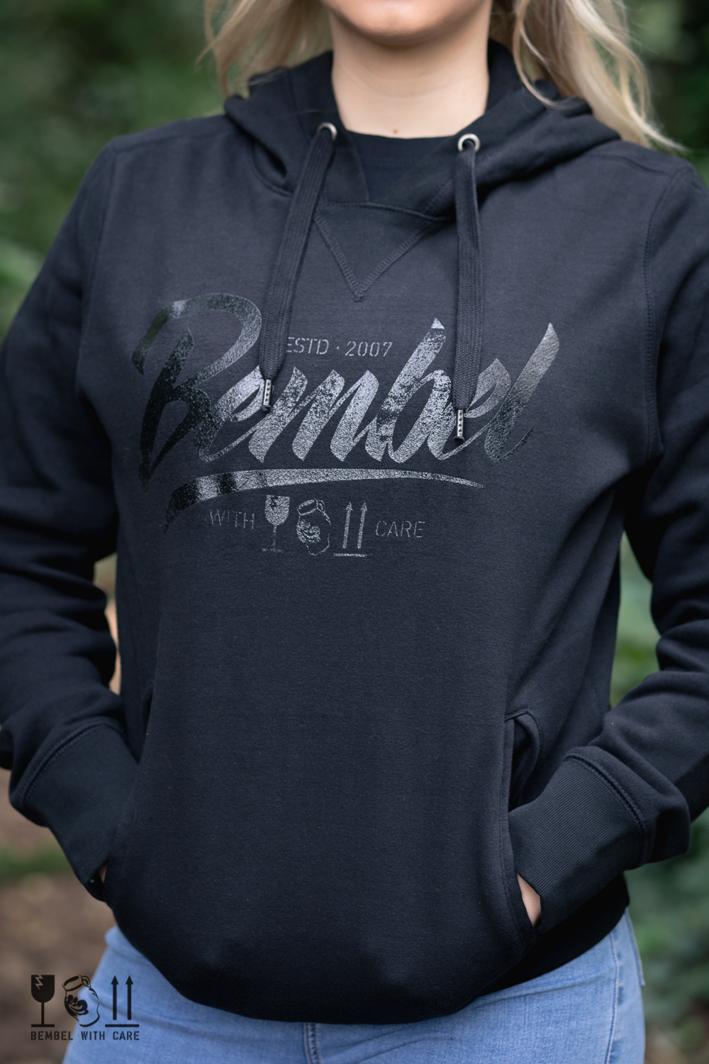 BEMBEL-WITH-CARE Hoodie Unisex Großaufnahme Pulli, Apfelwein, Cider