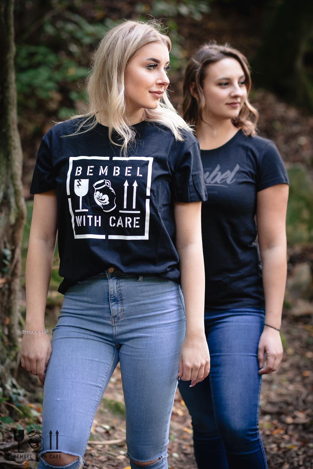 BEMBEL-WITH-CARE Leutbembel T-Shirt Unisex, loose fit, mit einem weiteren Bembel-Shirt, Apfelwein, Cider